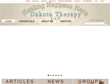 Tablet Screenshot of dakotatherapy.com